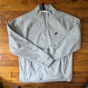 Fabletics Gray Half Zip Up Sweater Large